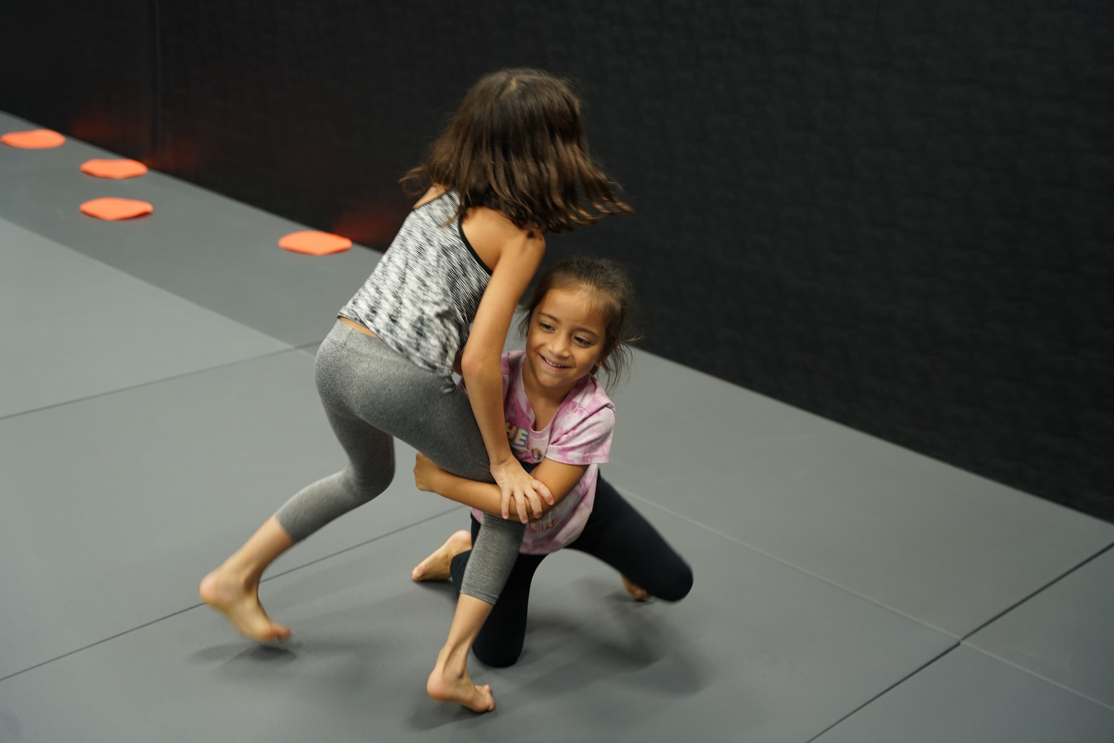 Kids jiu jitsu drills at Ground Game Theory Miami